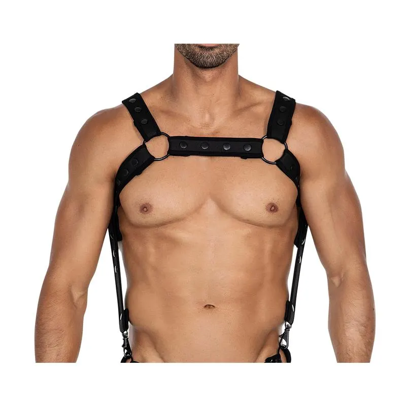 H4RNESS05 Arnés de Pecho Neon Negro Talla Única · CUT4MEN · Accesorios BDSM y Fetish — Foto 3