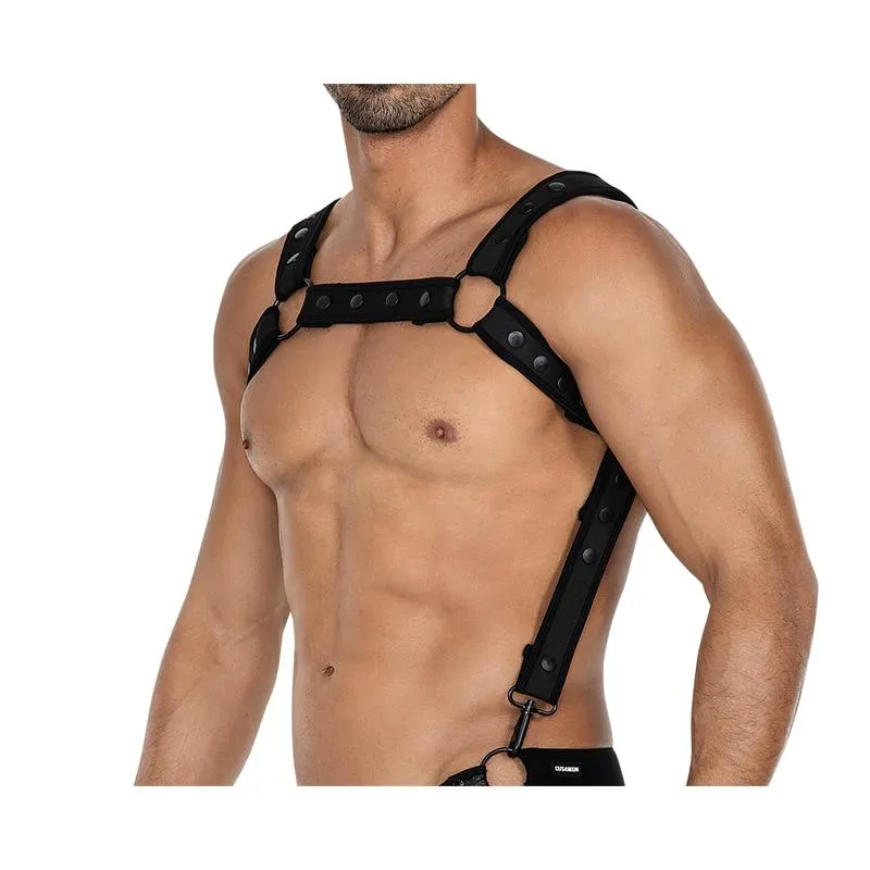 H4RNESS05 Arnés de Pecho Neon Negro Talla Única · CUT4MEN · Accesorios BDSM y Fetish