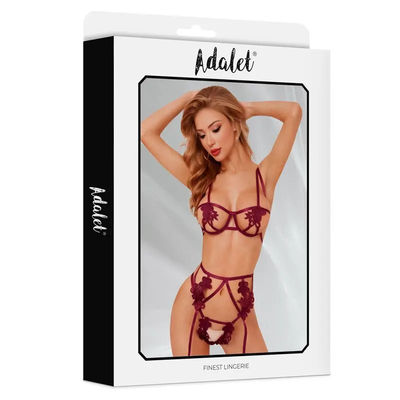 Amber Set de 3 Piezas Rojo · L/XL · ADALET LINGERIE · Conjuntos y Bodies — photo 3
