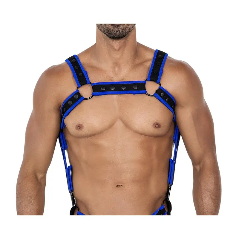 H4RNESS05 Arnés de Pecho Neon Azul Eléctrico Talla Única · CUT4MEN · Accesorios BDSM y Fetish — photo 2