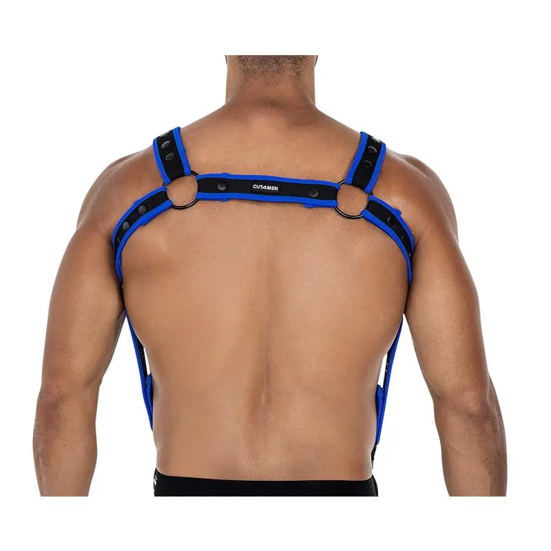 H4RNESS05 Arnés de Pecho Neon Azul Eléctrico Talla Única · CUT4MEN · Accesorios BDSM y Fetish — photo 3