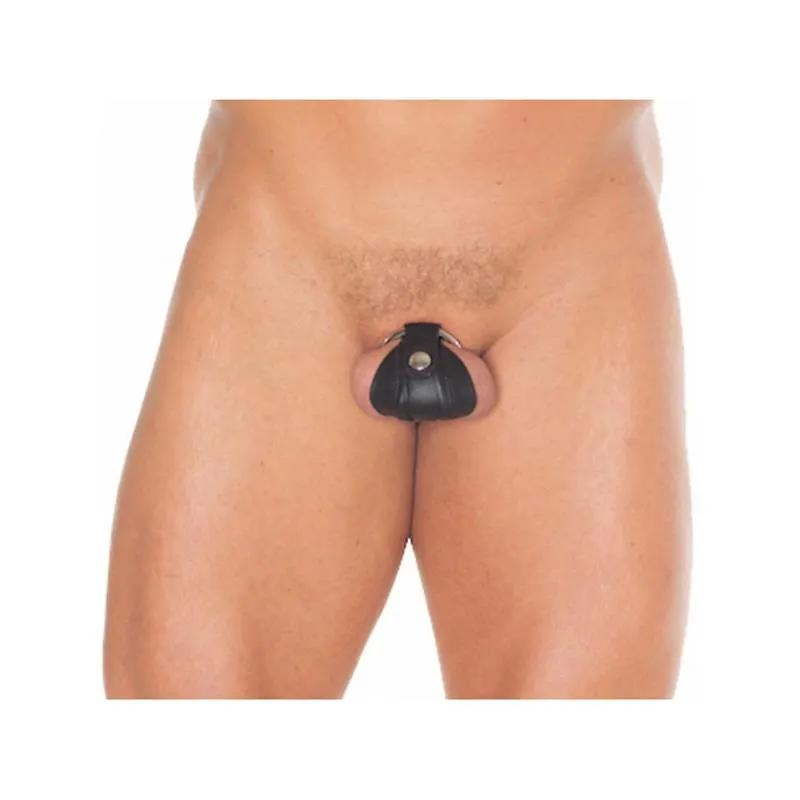 Arnés para el Pene de Cuero con Anillo de Metal 50 mm · BONDAGE PLAY · BONDAGE PLAY · Fundas y Extensiones para el Pene — photo 3