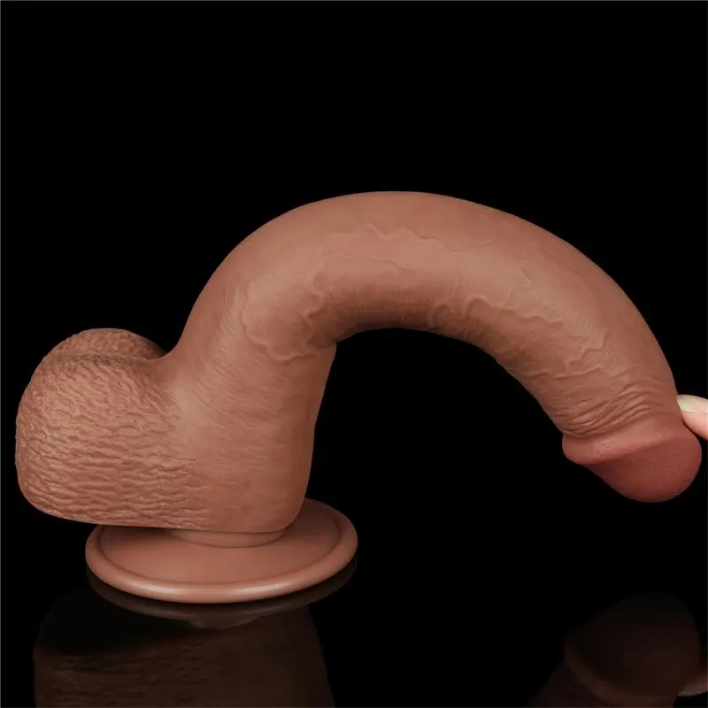 Dildo con Piel Retractil 9 Bronceado · LOVETOY · Dildos — Foto 9