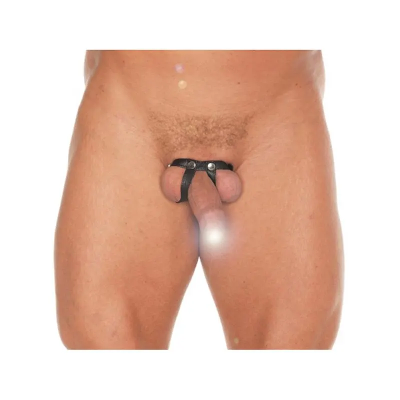 Anillo de Cuero para los Testículos con 2 Botones · BONDAGE PLAY · BONDAGE PLAY · Anillos para el Pene — Foto 2