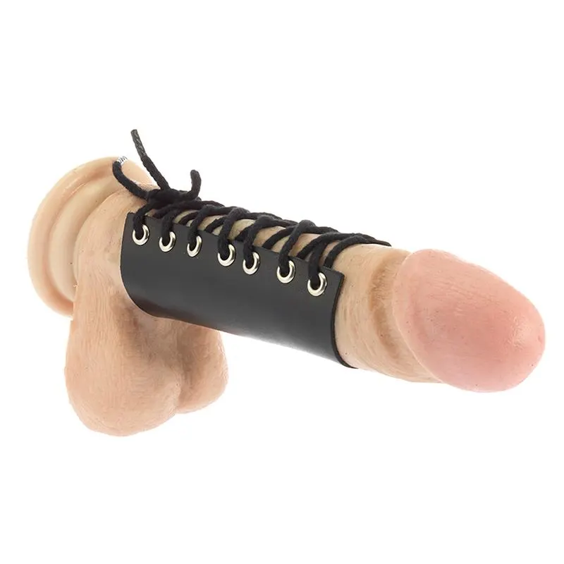 Arnés para el Pene de Cuero con Cordón · BONDAGE PLAY · BONDAGE PLAY · Anillos para el Pene