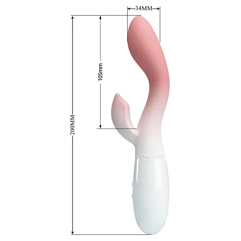 Brighty Vibrador Blanco y Rosa · PRETTYLOVE · Vibradores — Foto 8