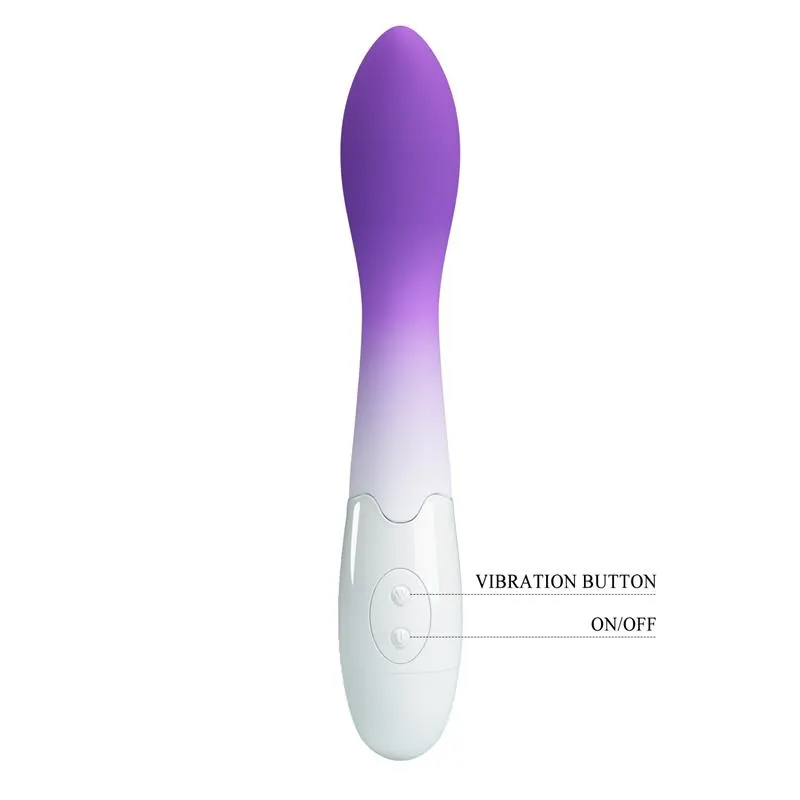 Bishop Vibrador Blanco y Púrpura · PRETTYLOVE · Vibradores — Foto 5