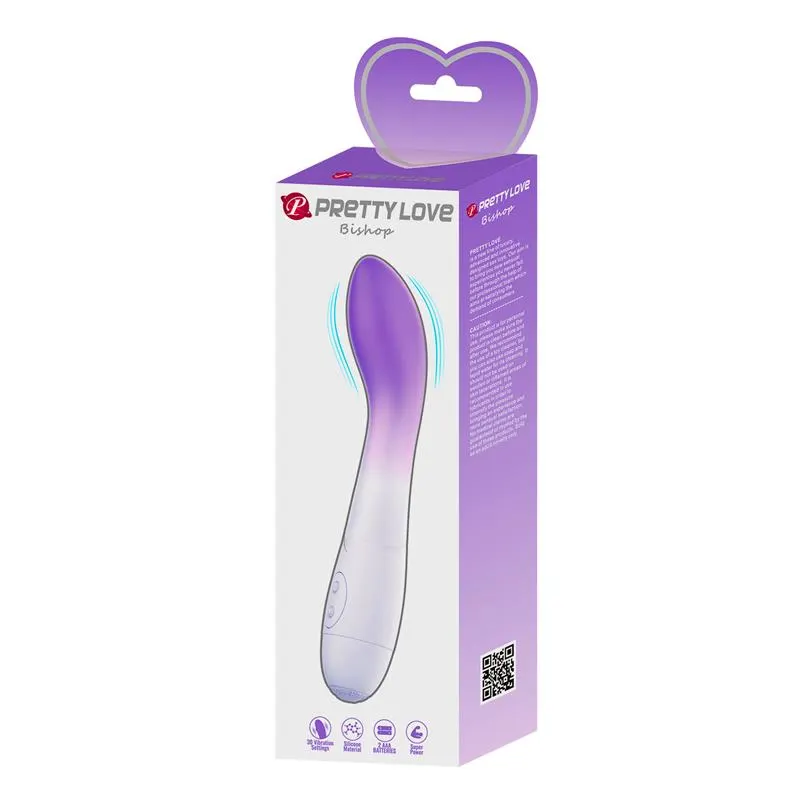 Bishop Vibrador Blanco y Púrpura · PRETTYLOVE · Vibradores — Foto 9