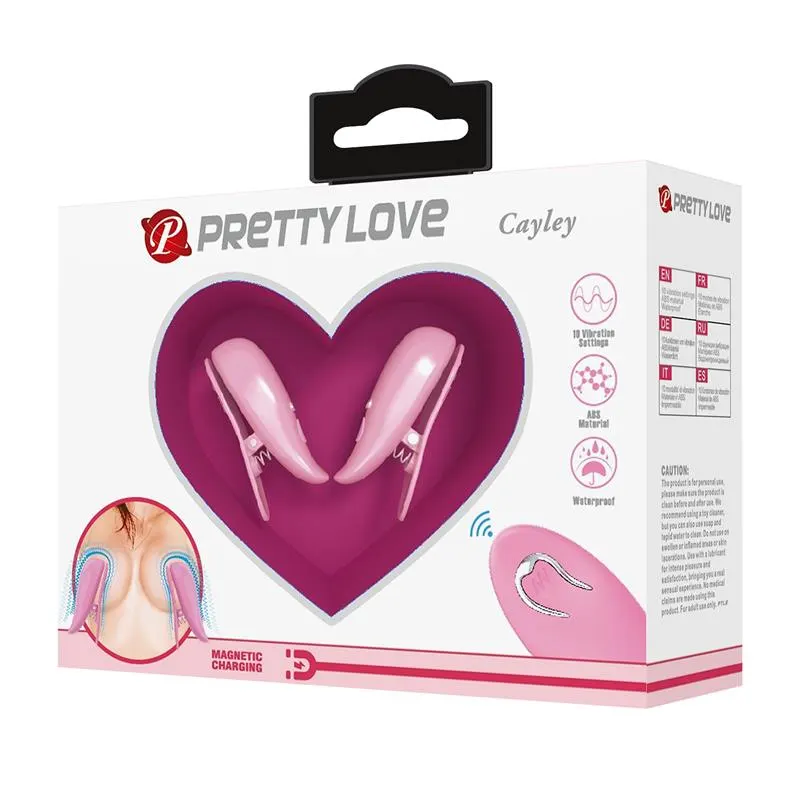 Cailey Pinzas para Pezones con Vibración y Control Remoto · PRETTYLOVE · Pinzas y Pezoneras — Foto 10