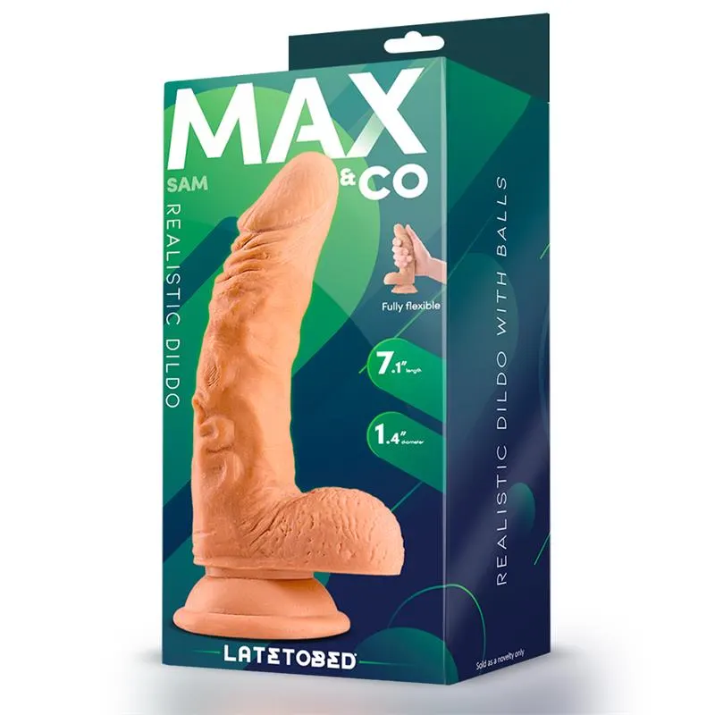 Sam Dildo Realista con Testículos 7.1 Natural · MAX & CO · Dildos — Foto 4
