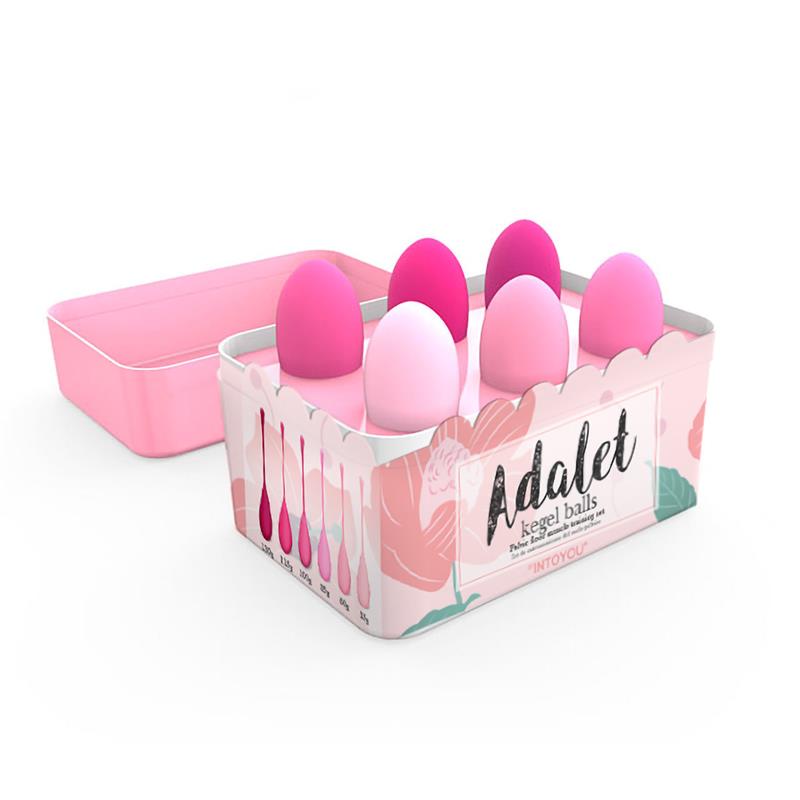 Adalet Set mit 6 Kegel-Kugeln aus Silikon