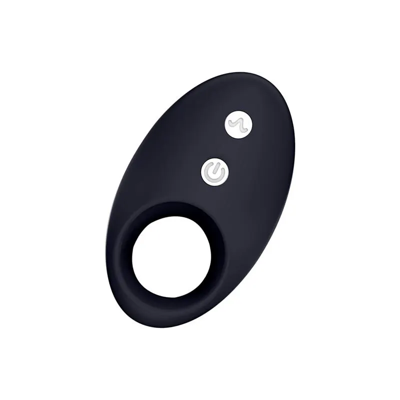 Darkblack Anillo Vibrador con Led Control Remoto USB Silicona · INTOYOU · Anillos para el Pene — Foto 4