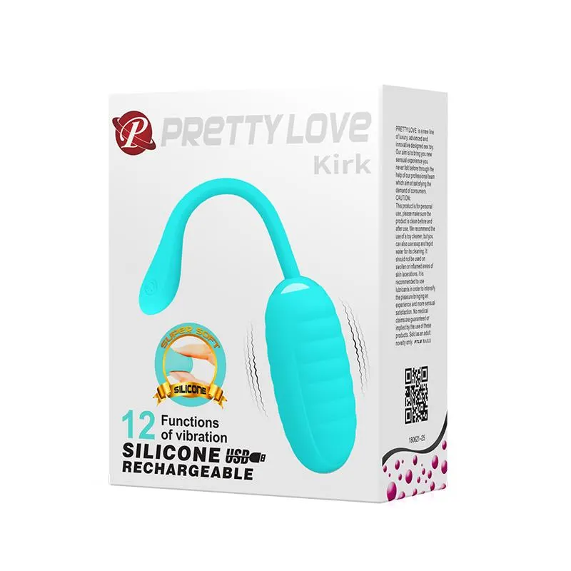 Huevo Vibrador Kirk Silicona USB · PRETTYLOVE · Huevos y Balas Vibradoras — Foto 9