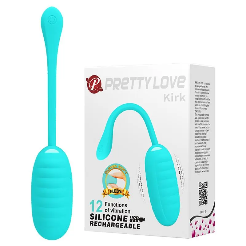 Huevo Vibrador Kirk Silicona USB · PRETTYLOVE · Huevos y Balas Vibradoras