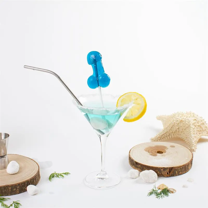 Piruleta de Pene Sabor Gin Tonic con Alcohol · SECRET PLAY · Lubricantes — photo 3