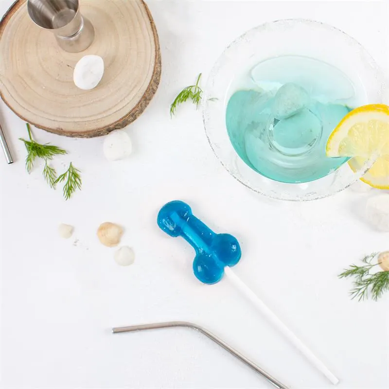 Piruleta de Pene Sabor Gin Tonic con Alcohol · SECRET PLAY · Lubricantes — photo 4