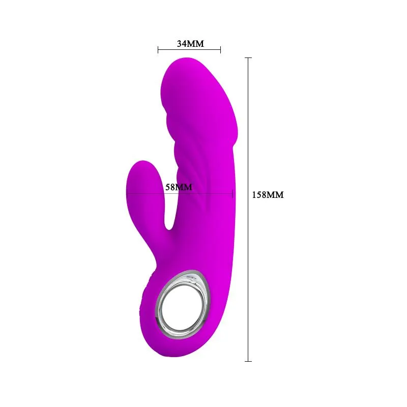 Vibrador Ansel USB Silicona Purpura · PRETTYLOVE · Vibradores — Foto 7
