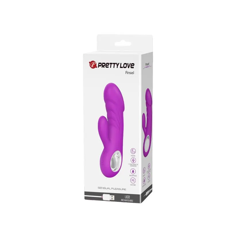 Vibrador Ansel USB Silicona Purpura · PRETTYLOVE · Vibradores — Foto 8