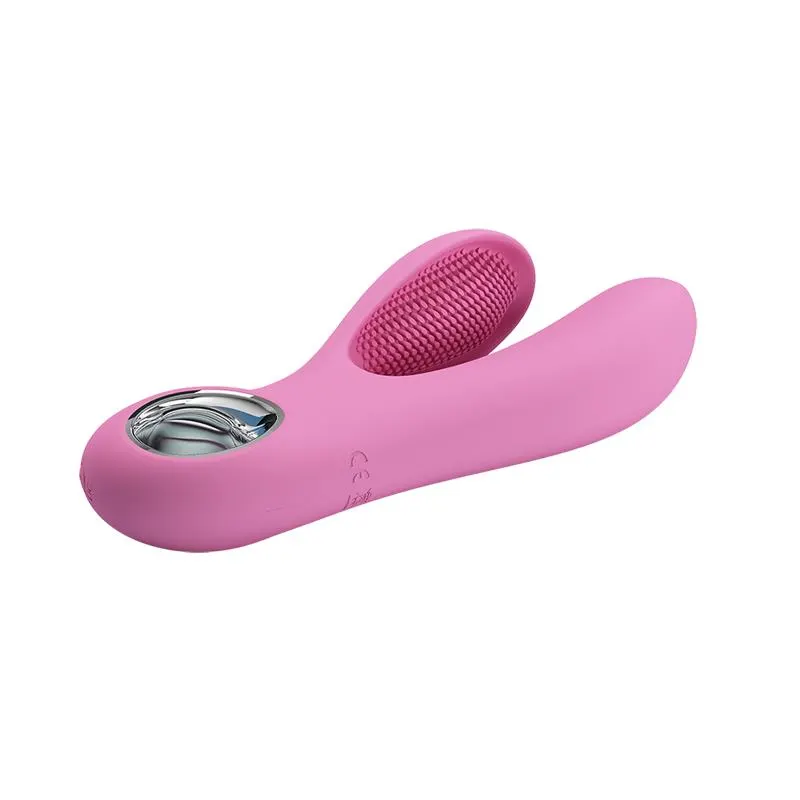 Vibrador Canrol USB Silicona Rosa Suave · PRETTYLOVE · Vibradores — Foto 3