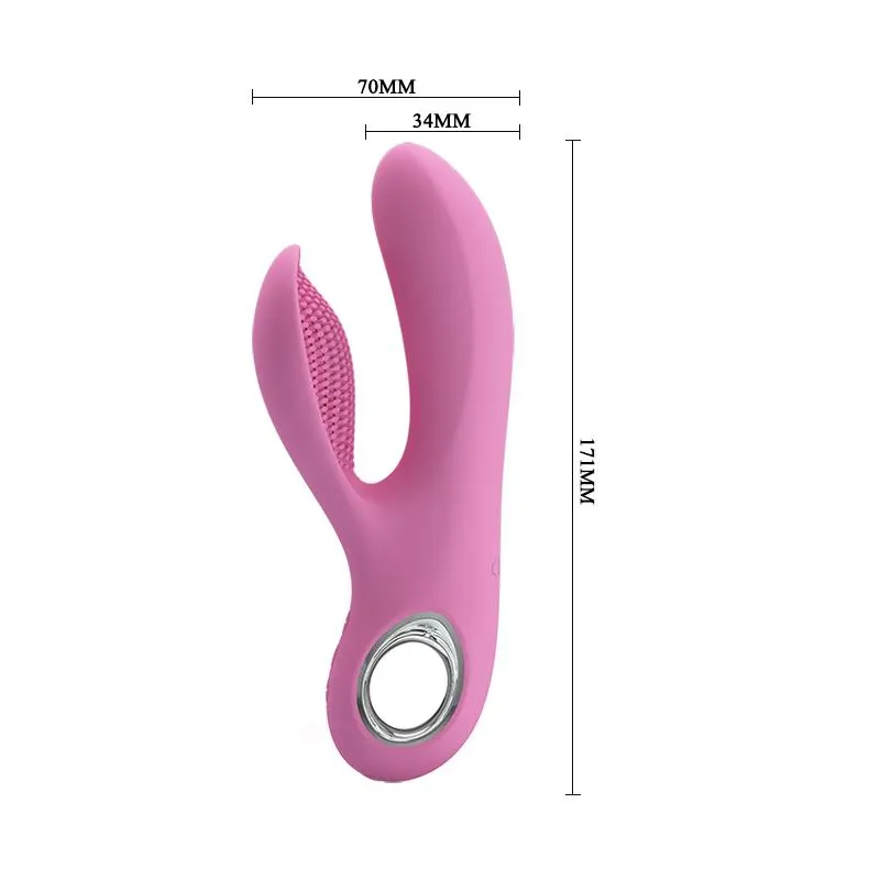 Vibrador Canrol USB Silicona Rosa Suave · PRETTYLOVE · Vibradores — Foto 7