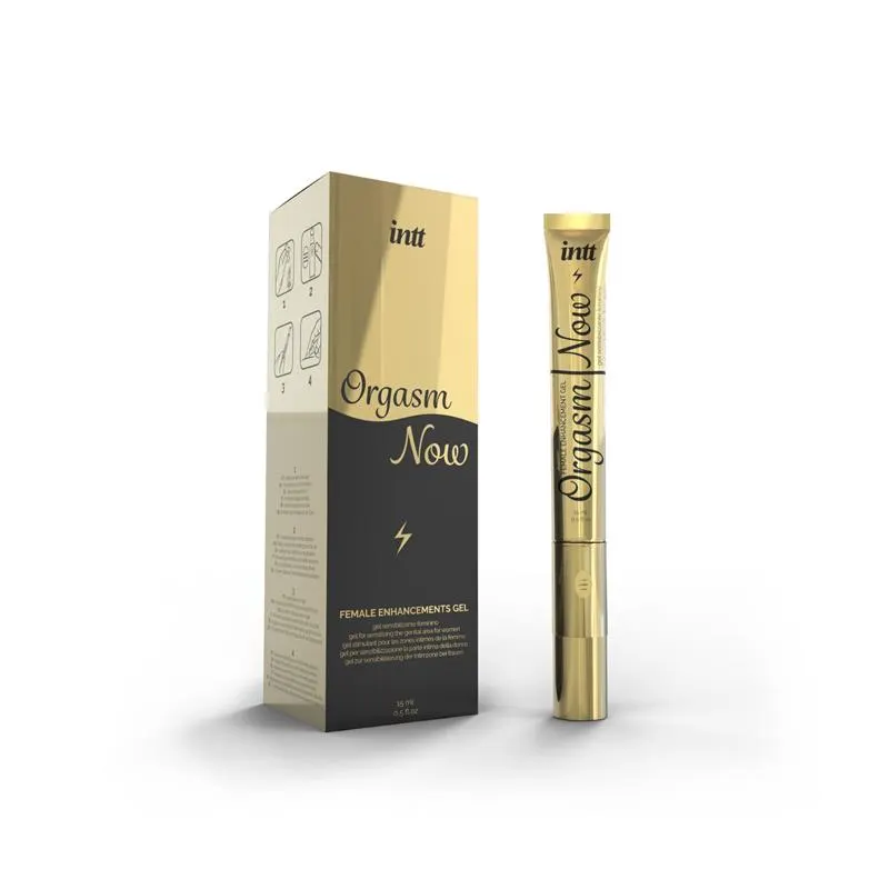 Gel Sensibilizante con Punta Vibradora Orgasm Now 15 ml · INTT · Lubricantes