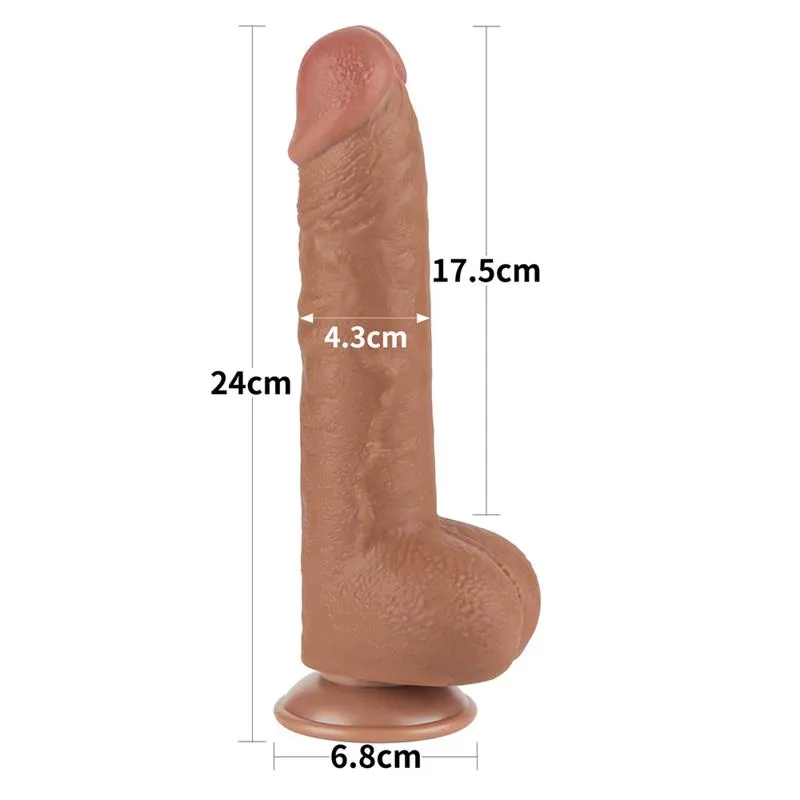 Dildo con Piel Retractil 9.5 Bronceado · LOVETOY · Dildos — photo 10