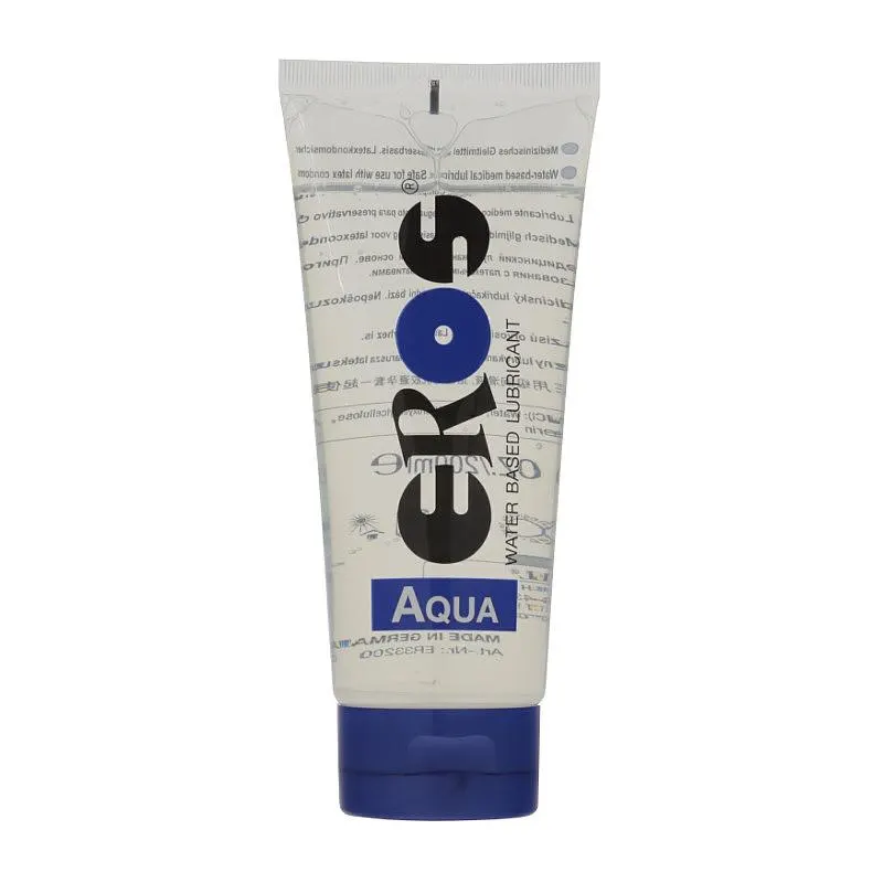 Lubricante Base Agua Aqua Tubo 200 ml · EROS · Lubricantes