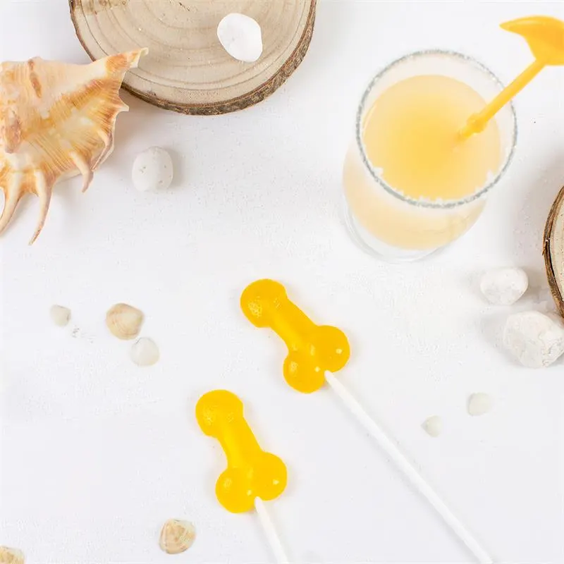 Piruleta de Pene Sabor Piña Colada con Alcohol · SECRET PLAY · Lubricantes — Foto 4