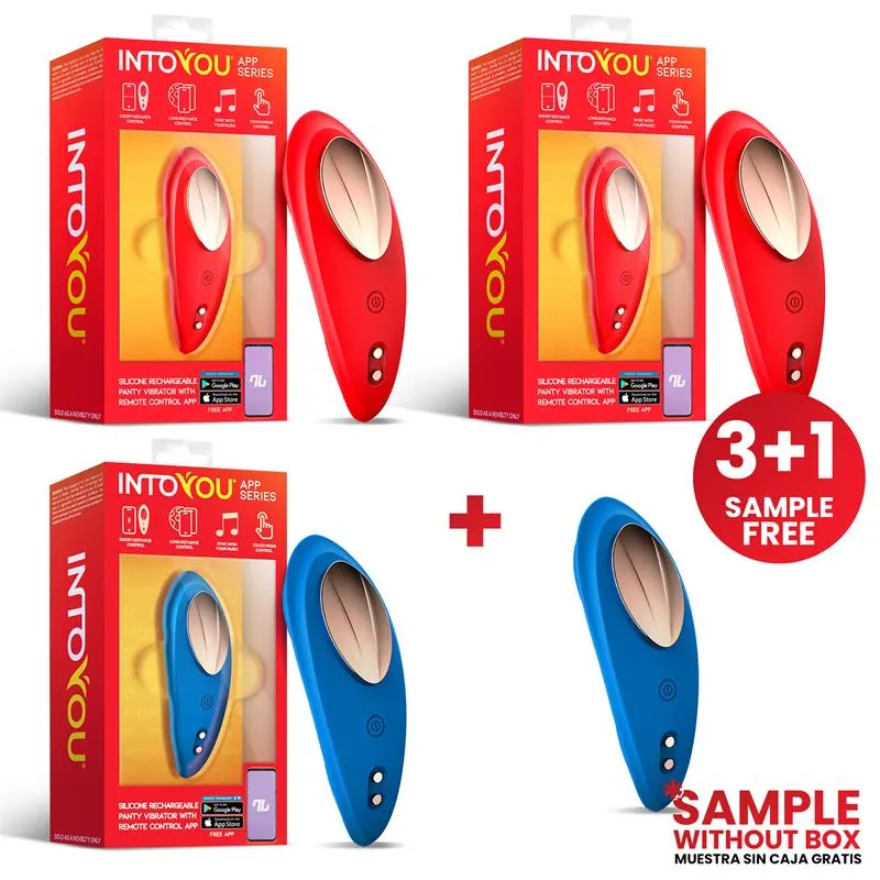 Pack 3 + Muestra Vibrador de Braguitas con APP · INTOYOU APP SERIES · Accesorios y Sets