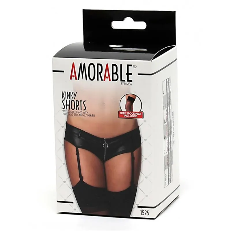 Braguitas Cremallera Liguero y Medias · S/M · AMORABLE · Corsés, Ligueros y Medias — Foto 3