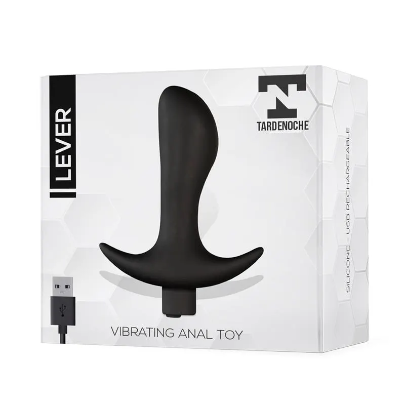 Lever Plug Anal con Vibración USB Silicona · TARDENOCHE · Anal — Foto 5