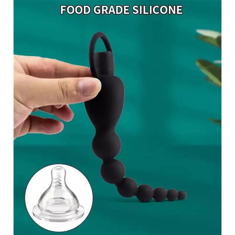 Marbe Cadena Anal con Vibración USB Silicona · TARDENOCHE · Anal — Foto 6