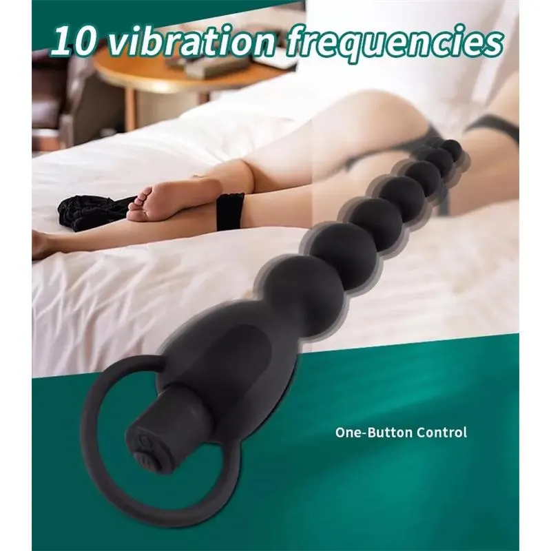 Marbe Cadena Anal con Vibración USB Silicona · TARDENOCHE · Anal — Foto 10