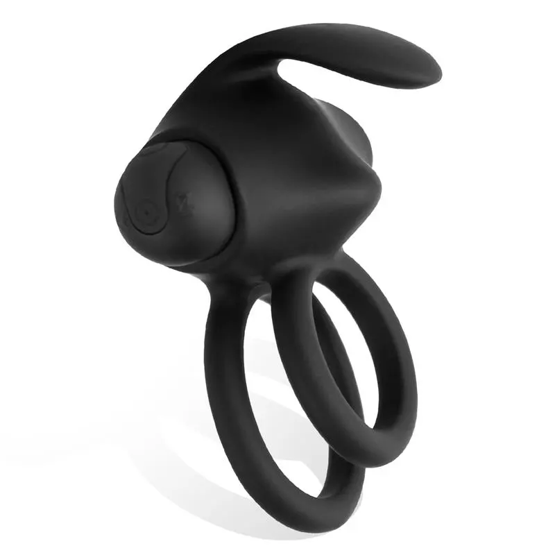 Reerin Anillo Vibrador USB Dual Control Remoto USB Silicona · TARDENOCHE · Anillos para el Pene — Foto 2