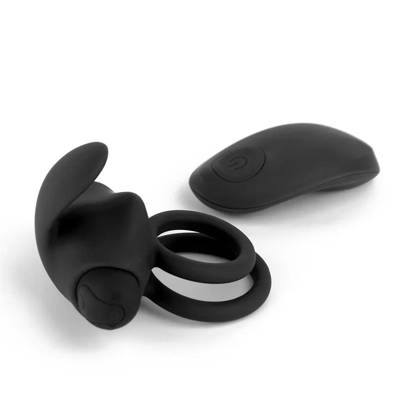 Reerin Anillo Vibrador USB Dual Control Remoto USB Silicona · TARDENOCHE · Anillos para el Pene — Foto 3