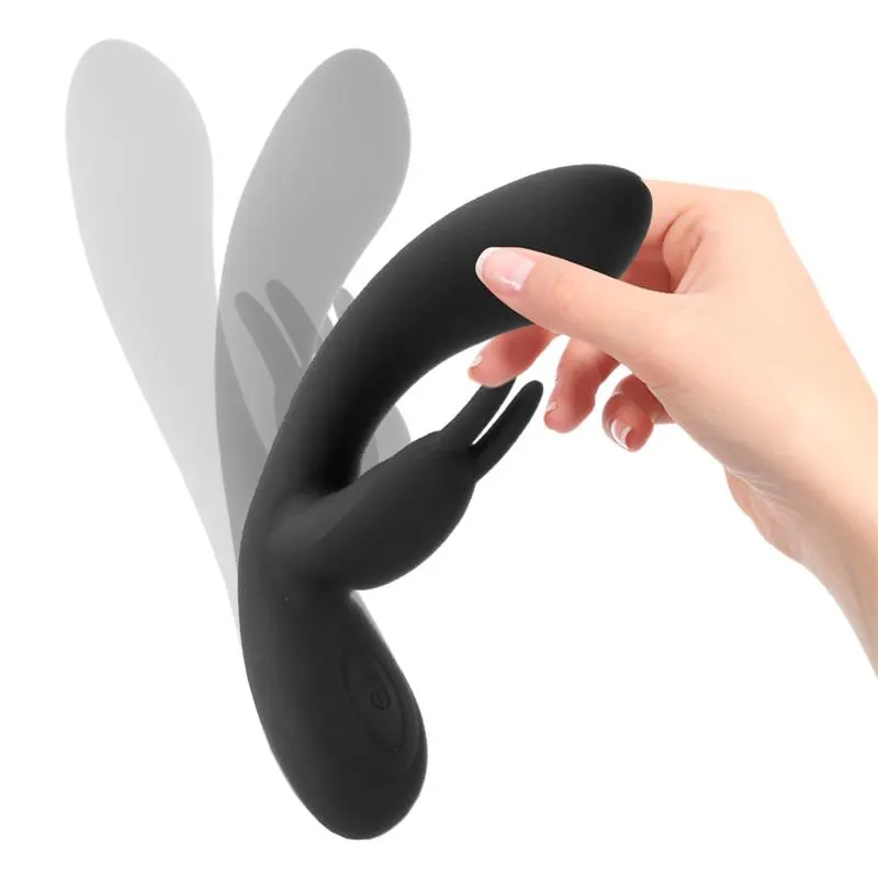 Noir Vibrador Silicona Líquida Inyectada 2 Motores USB · TARDENOCHE · Vibradores — photo 3