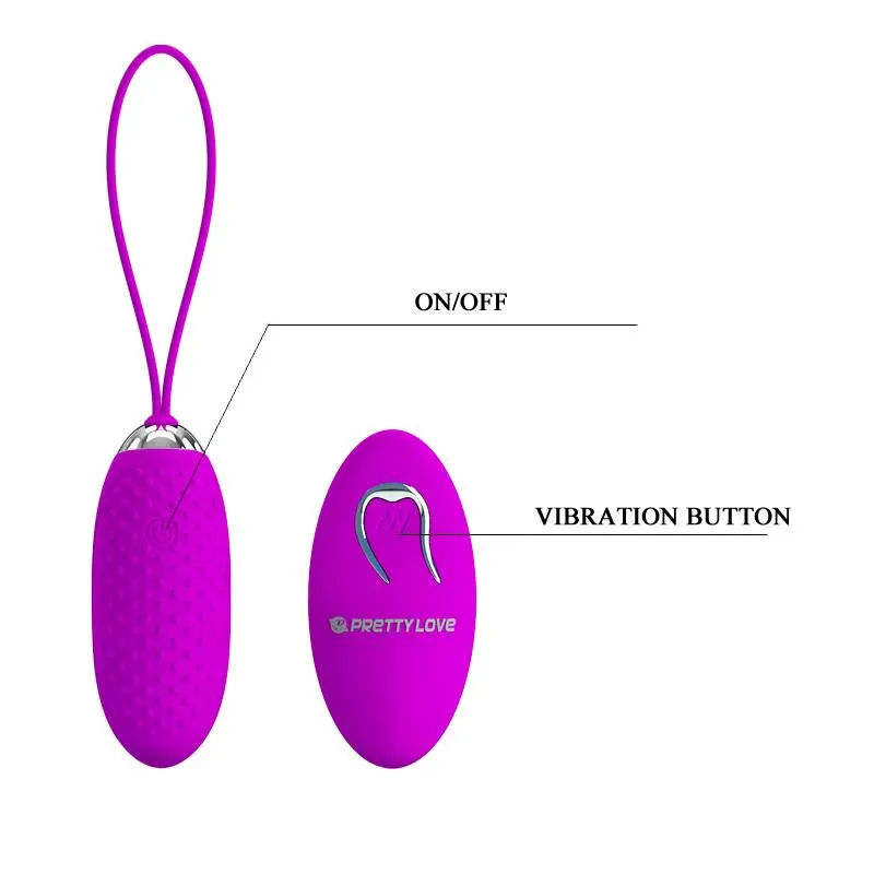 Huevo Vibrador Joanna USB Purpura · PRETTYLOVE · Huevos y Balas Vibradoras — photo 6