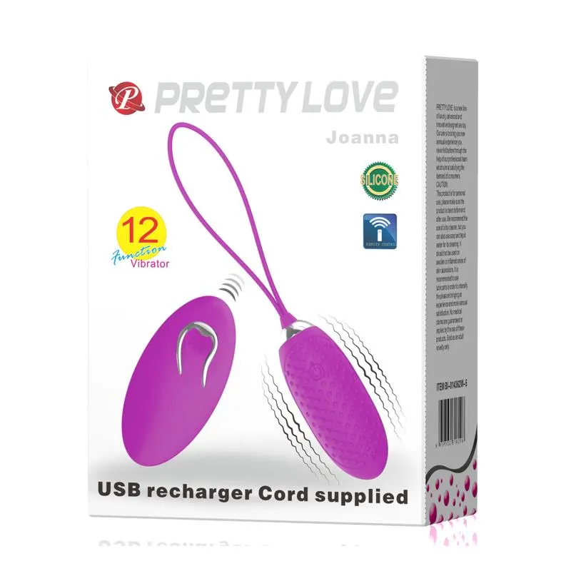Huevo Vibrador Joanna USB Purpura · PRETTYLOVE · Huevos y Balas Vibradoras — photo 8