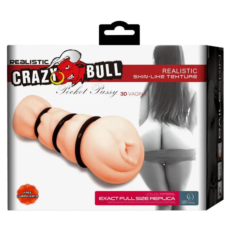Pocket Pussy Masturbador Vagina 3D · CRAZY BULL · Masturbadores Él — photo 7