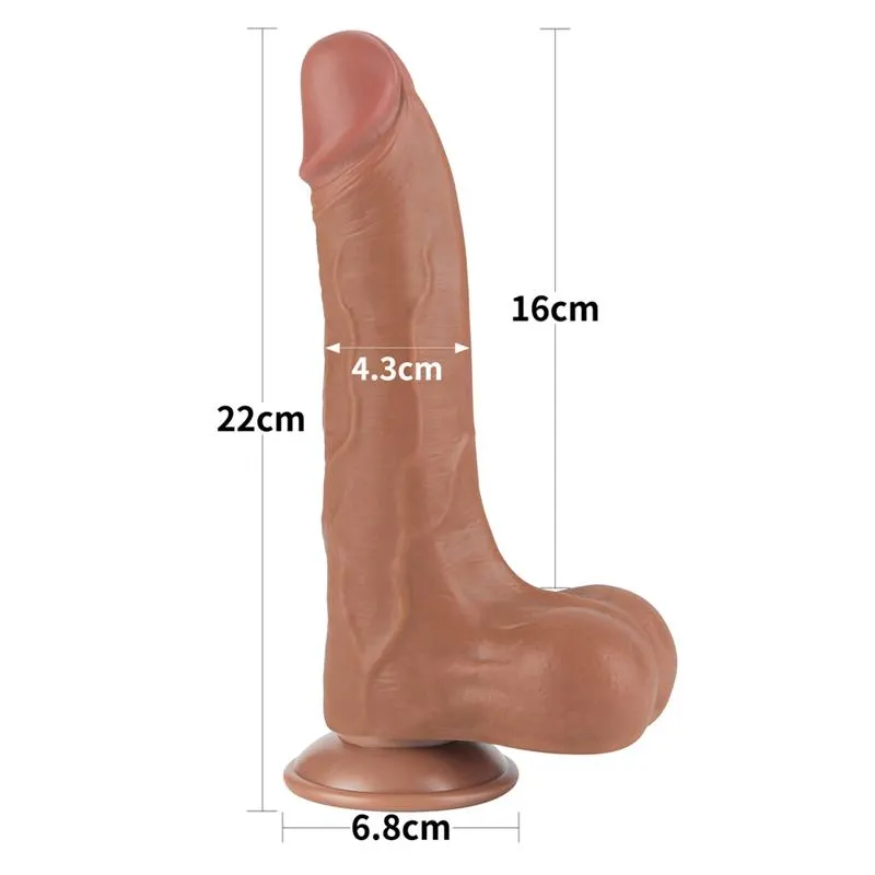 Dildo con Piel Retractil 8.5 Bronceado · LOVETOY · Dildos — Foto 10