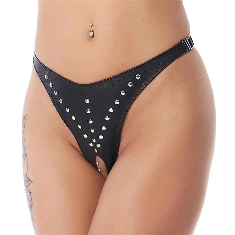 Braguitas Abiertas con Tachuelas Talla Única · BONDAGE PLAY · Tangas y Braguitas