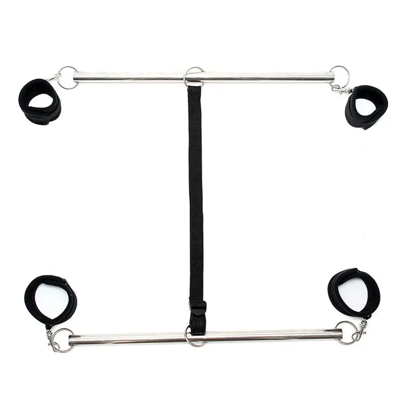 Barras Ajustables para Brazos y Piernas Color Negro · BONDAGE PLAY · Esposas y Ataduras — Foto 2
