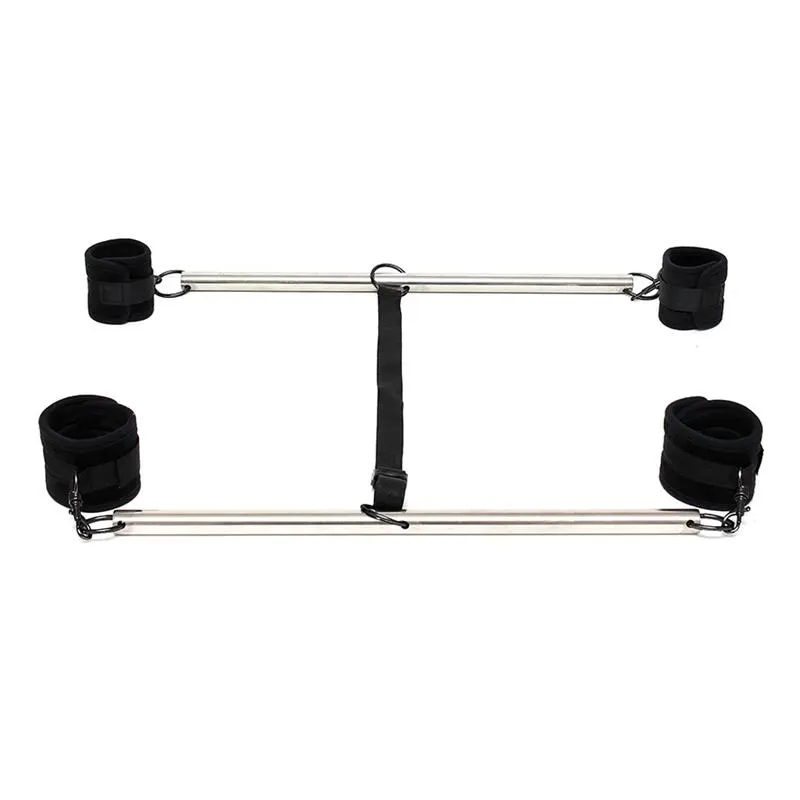 Barras Ajustables para Brazos y Piernas Color Negro · BONDAGE PLAY · Esposas y Ataduras