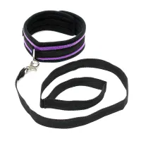 Collar con Correa Ajustable Púrpura · BONDAGE PLAY · Accesorios BDSM y Fetish