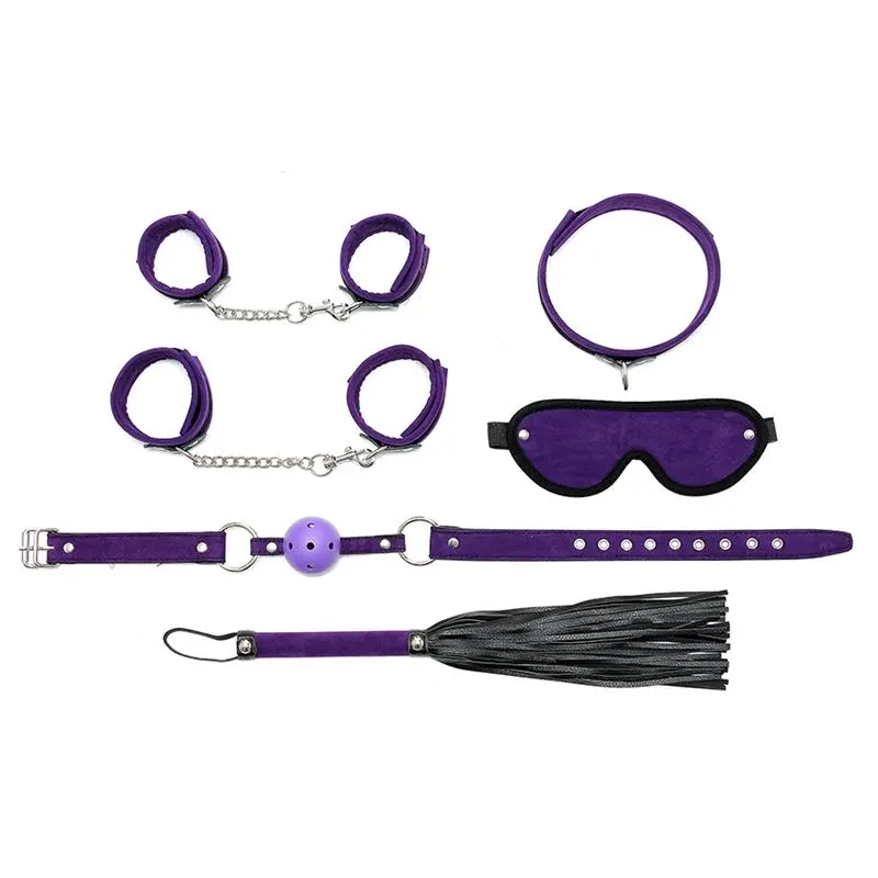 Set de Bondage 6 Piezas Púrpura · BONDAGE PLAY · Accesorios BDSM y Fetish