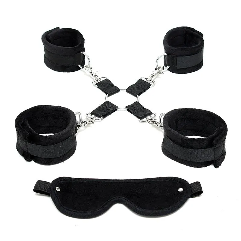 Set de Bondage Negro · BONDAGE PLAY · Esposas y Ataduras