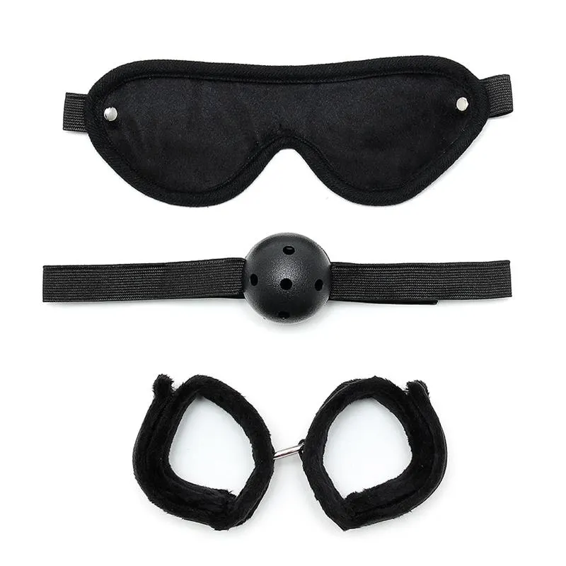 Set de Bondage 3 Piezas Negro · BONDAGE PLAY · Accesorios BDSM y Fetish — Foto 4