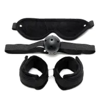 Set de Bondage 3 Piezas Negro · BONDAGE PLAY · Accesorios BDSM y Fetish