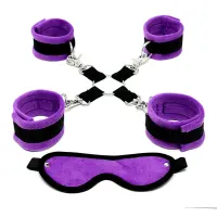 Set de Bondage Púrpura · BONDAGE PLAY · Esposas y Ataduras