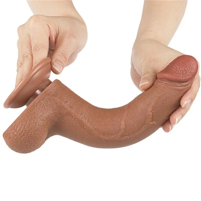 Dildo con Piel Retractil 8.5 Bronceado · LOVETOY · Dildos — Foto 2